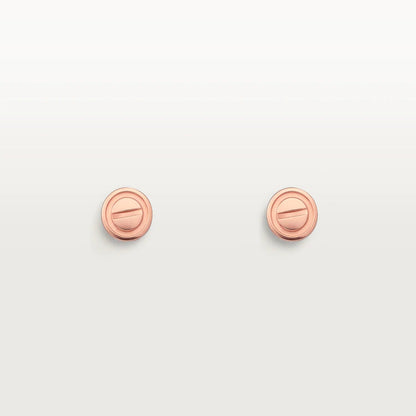 [Max Jewelry ]LOVE EARRINGS PINK GOLD 10MM