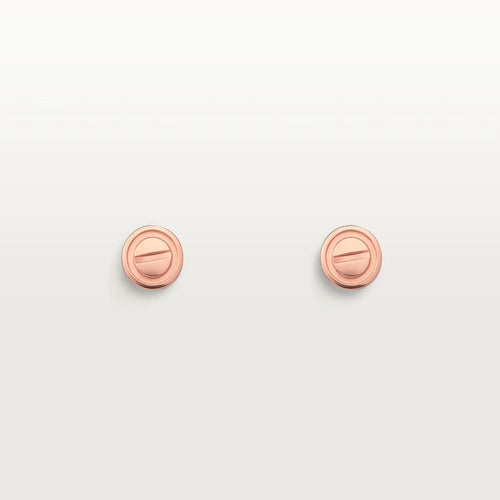[Plus&Max]LOVE EARRINGS PINK GOLD 10MM