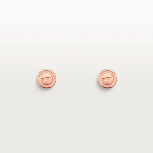 [Max Jewelry ]LOVE EARRINGS PINK GOLD 10MM