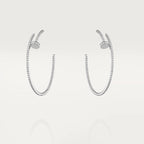 [Plus&Max]JUSTE EARRINGS FULL DIAMONDS 1.8MM