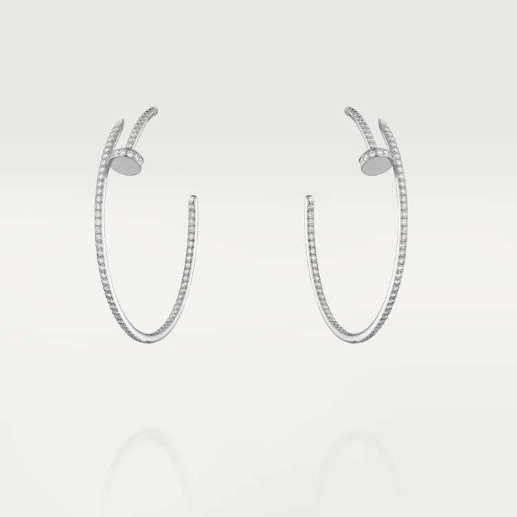 [Max Jewelry ]JUSTE EARRINGS FULL DIAMONDS 1.8MM