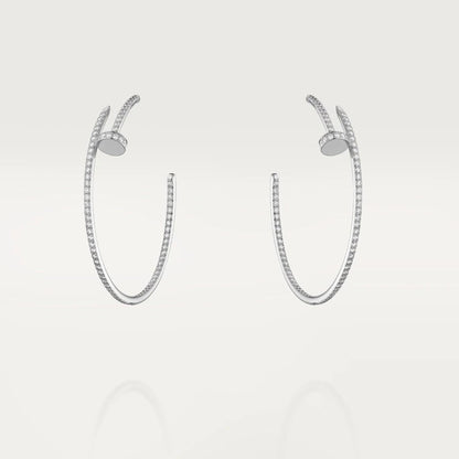 [Max Jewelry ]JUSTE EARRINGS FULL DIAMONDS 1.8MM
