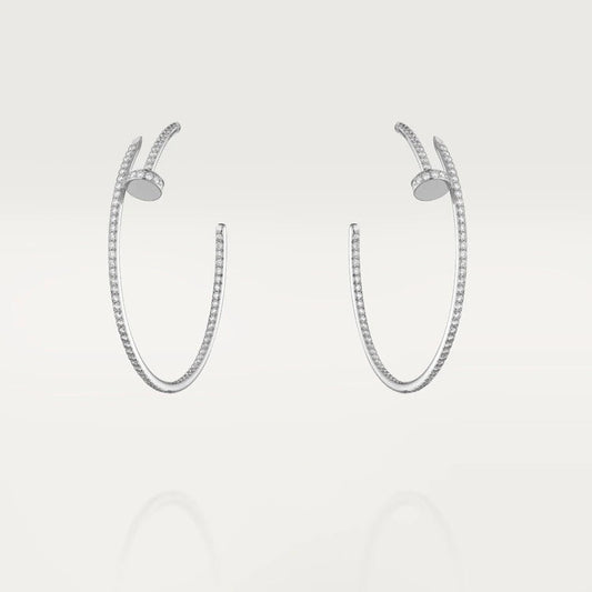 [Max Jewelry ]JUSTE EARRINGS FULL DIAMONDS 1.8MM
