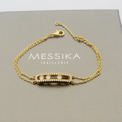 [Max Jewelry] Move Classique pavé bracelet