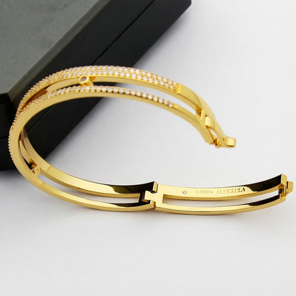 [Max Jewelry]Move Romane pavé bangle