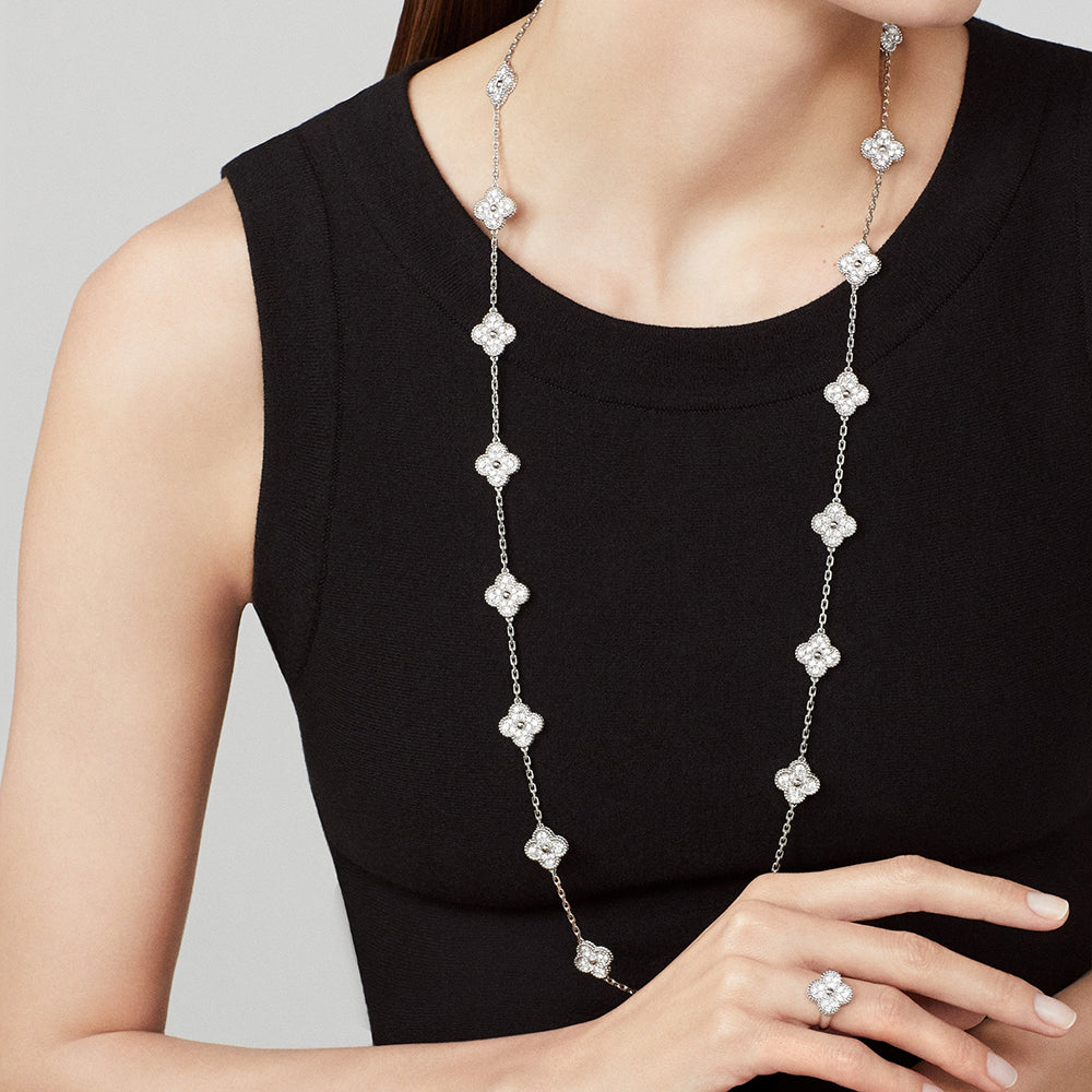 [Max Jewelry ]CLOVER 20 MOTIFS  LASER SILVER