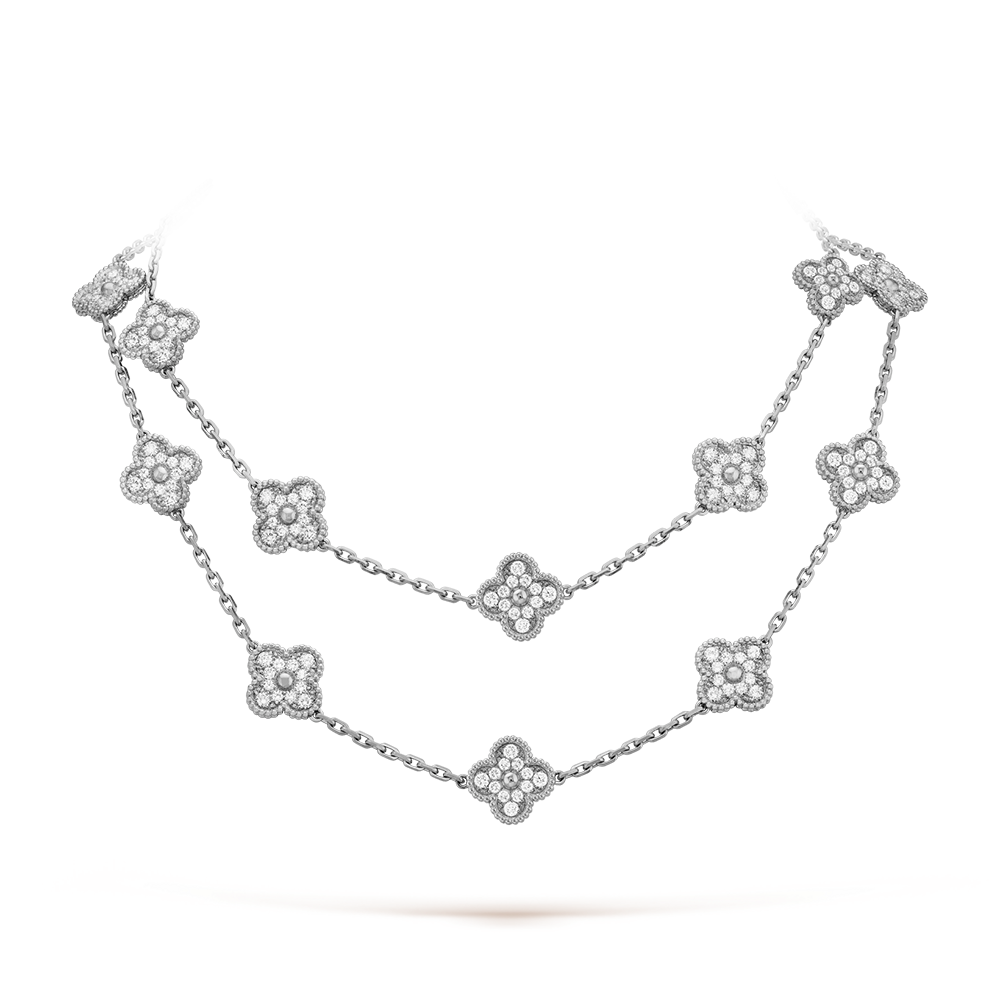 [Max Jewelry ]CLOVER 20 MOTIFS DIAMOND SILVER