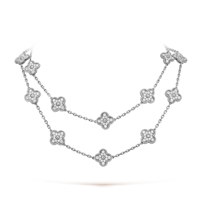 [Max Jewelry ]CLOVER 20 MOTIFS DIAMOND SILVER