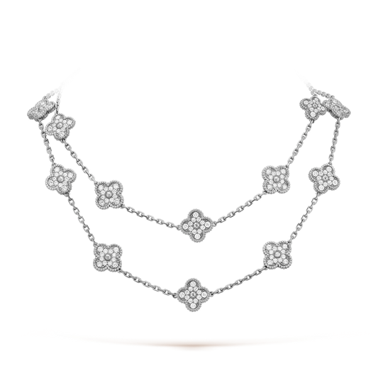 [Max Jewelry ]CLOVER 20 MOTIFS DIAMOND SILVER