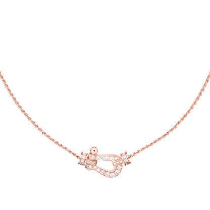 [Max Jewelry ]FORCE 10 PINK GOLD DIAMOND NECKLACE