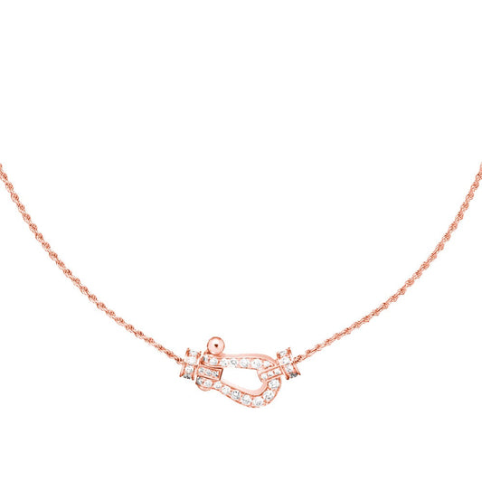 [Max Jewelry ]FORCE 10 PINK GOLD DIAMOND NECKLACE