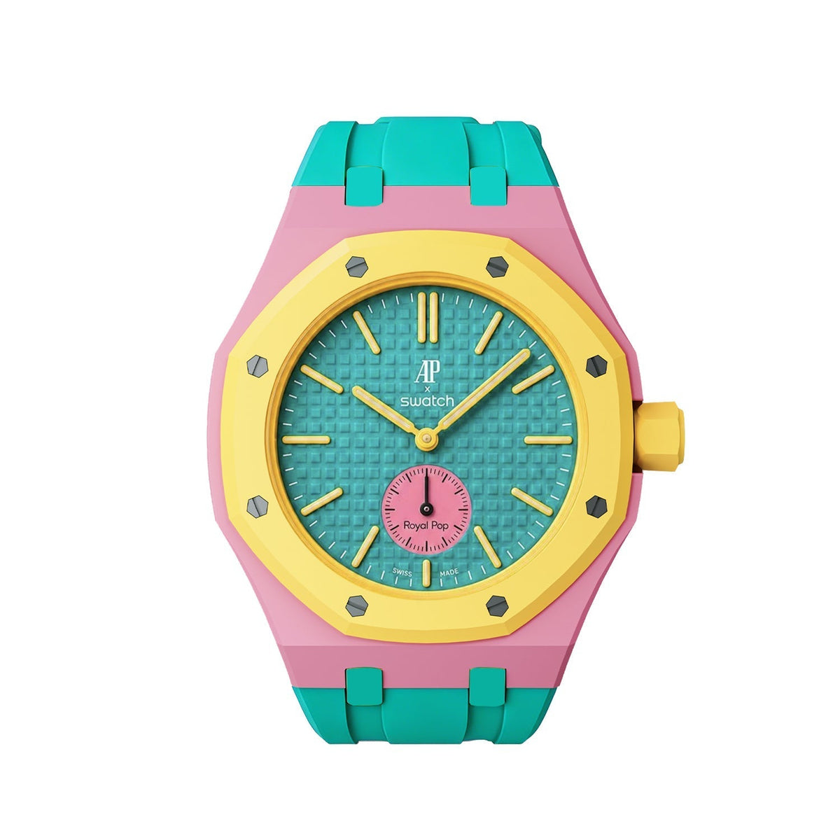 [Plus&Max]Royal Oak Pop Exclusive Bioceramic Case & Silicone Strap Mix Color
