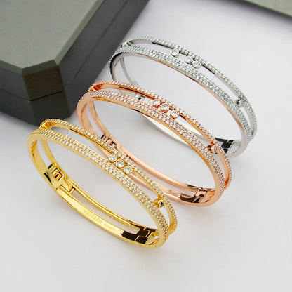 [Max Jewelry]Move Romane pavé bangle