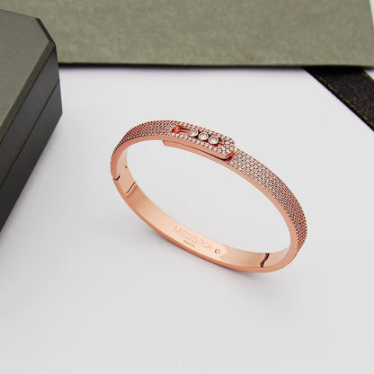 [Max Jewelry]Move Noa Full Pavé Diamond Bangle Bracelet