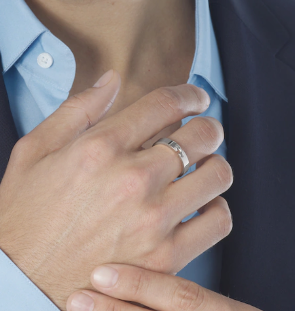 [Max Jewelry ]ALLIANCE LIENS VIDENCE 4MM RING