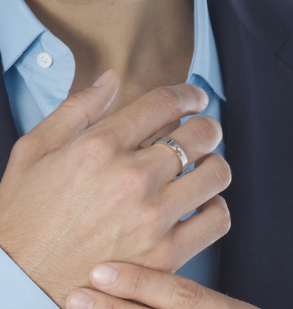 [Max Jewelry ]ALLIANCE LIENS VIDENCE 4MM RING