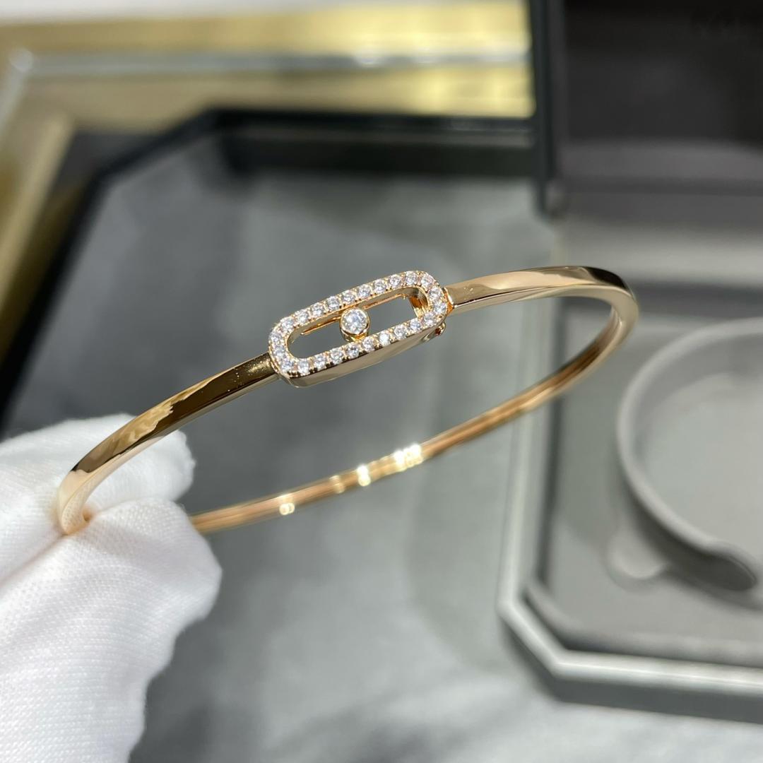 [Max Jewelry]Move Uno pavé flex bangle medium