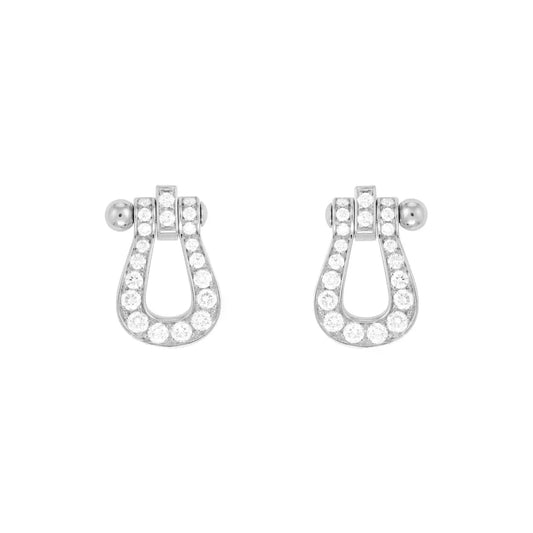 [Max Jewelry ]FORCE 10 FULL DIAMOND STUD EARRINGS MINI MODEL