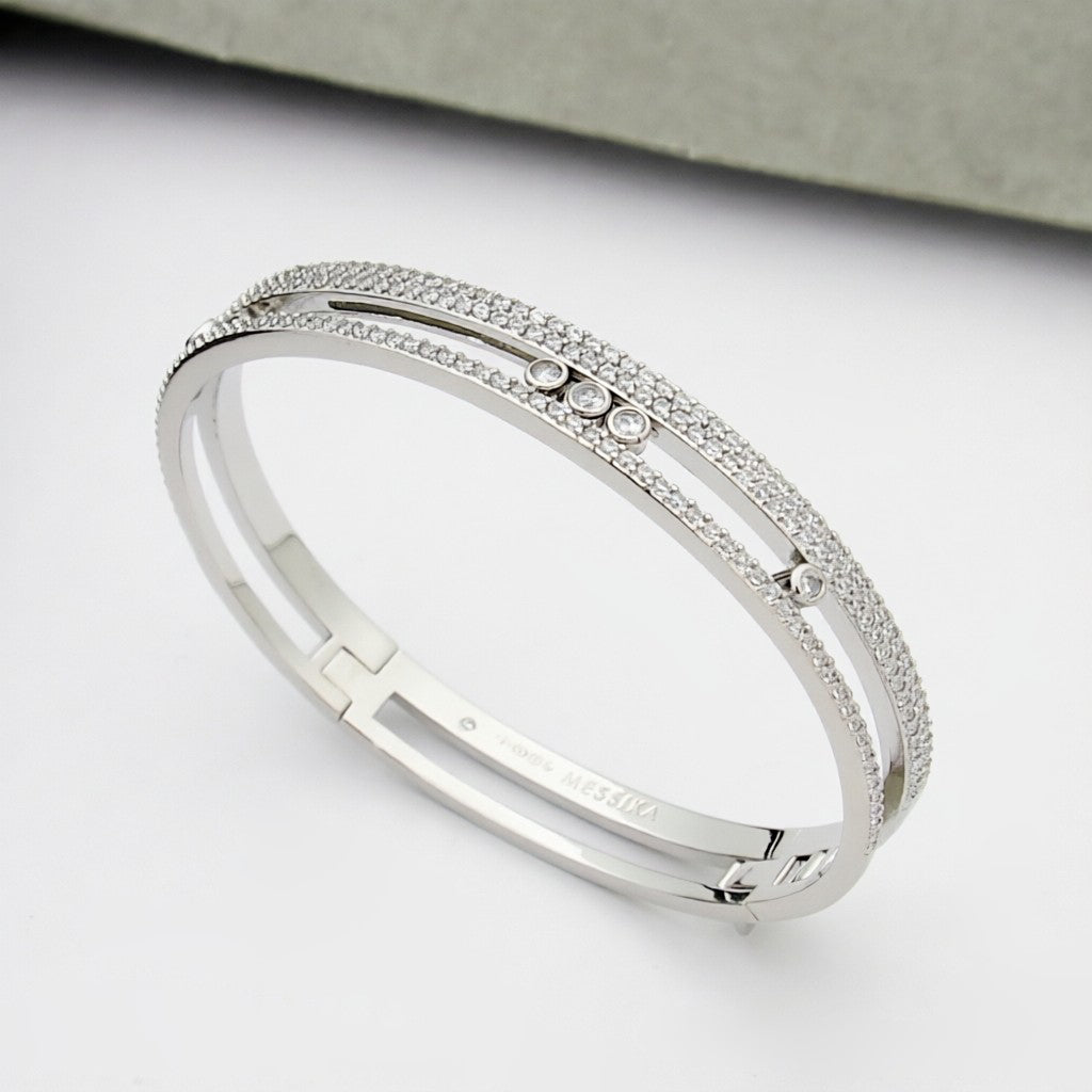 [Max Jewelry]Move Romane pavé bangle