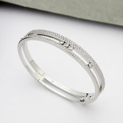 [Max Jewelry]Move Romane pavé bangle