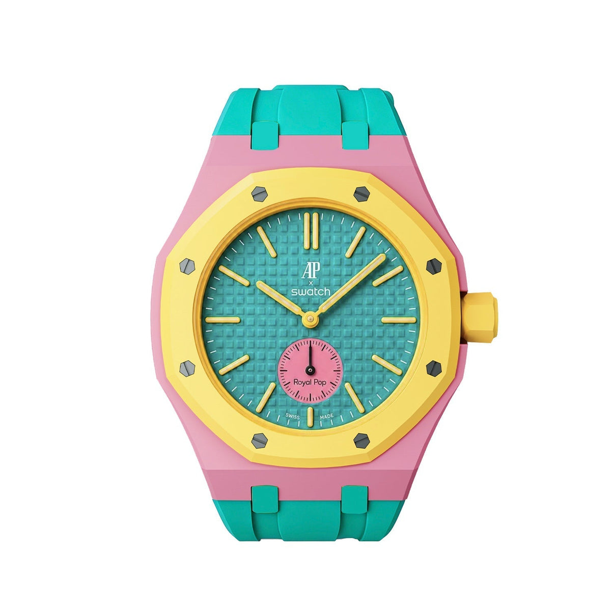 [Plus&Max]Royal Oak Pop Exclusive Bioceramic Case & Silicone Strap Mix Color