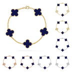 [Plus&Max]LUCKY CLOVER 5-MOTIF BRACELET - LAPIS LAZULI COLLECTION