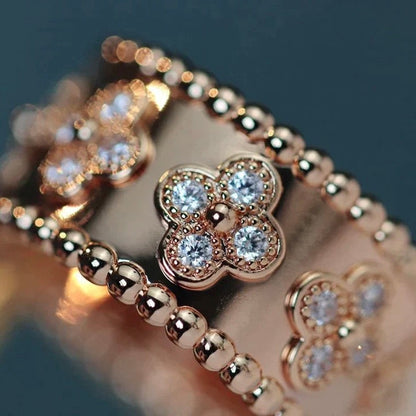 [Max Jewelry ]CLOVER KALEIDOSCOPE RING 10MM