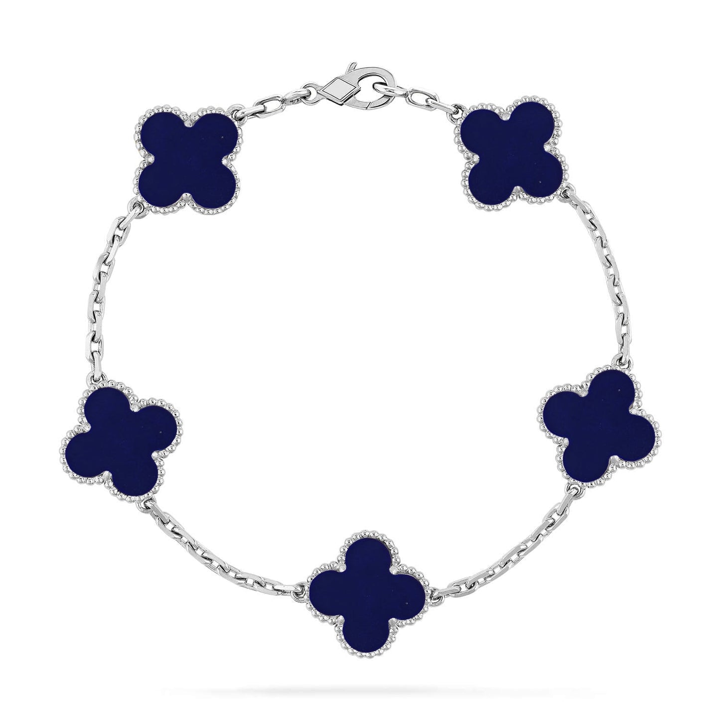 [Max Jewelry ]CLOVER 5 MOTIF LAPIS LAZULI BRACELET COLLECTION