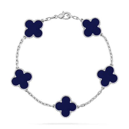 [Max Jewelry ]CLOVER 5 MOTIF LAPIS LAZULI BRACELET COLLECTION