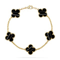 [Plus&Max]LUCKY CLOVER 5-MOTIF BRACELET - PULSE STONE COLLECTION
