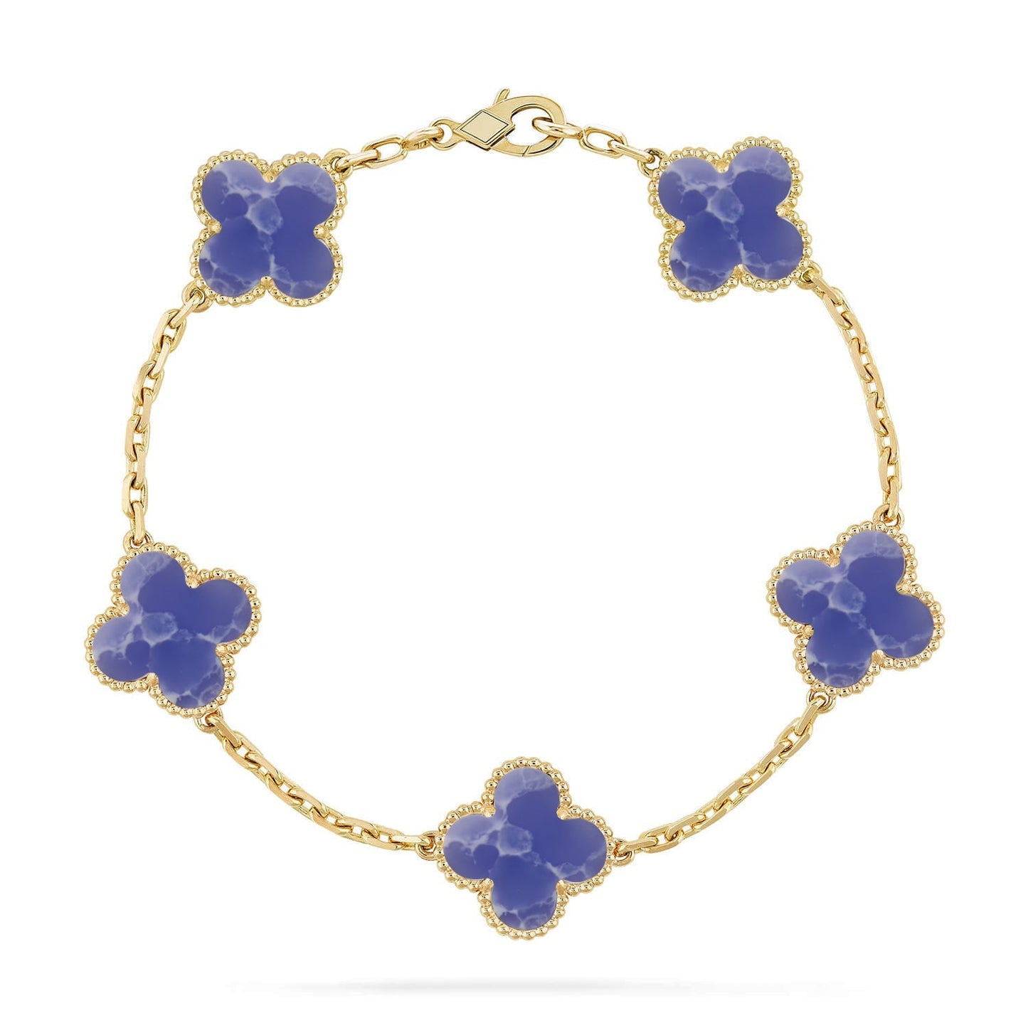 [Max Jewelry ]CLOVER 5 MOTIF BLUE VEINS BRACELET COLLECTION