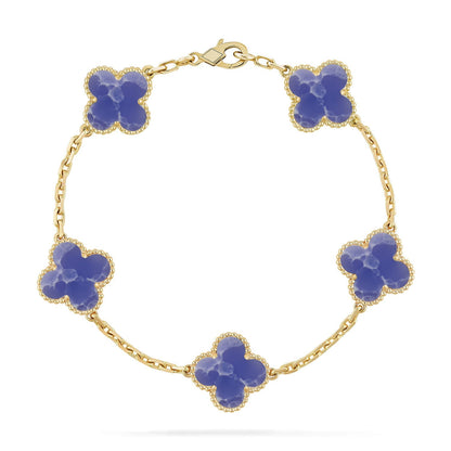 [Max Jewelry ]CLOVER 5 MOTIF BLUE VEINS BRACELET COLLECTION