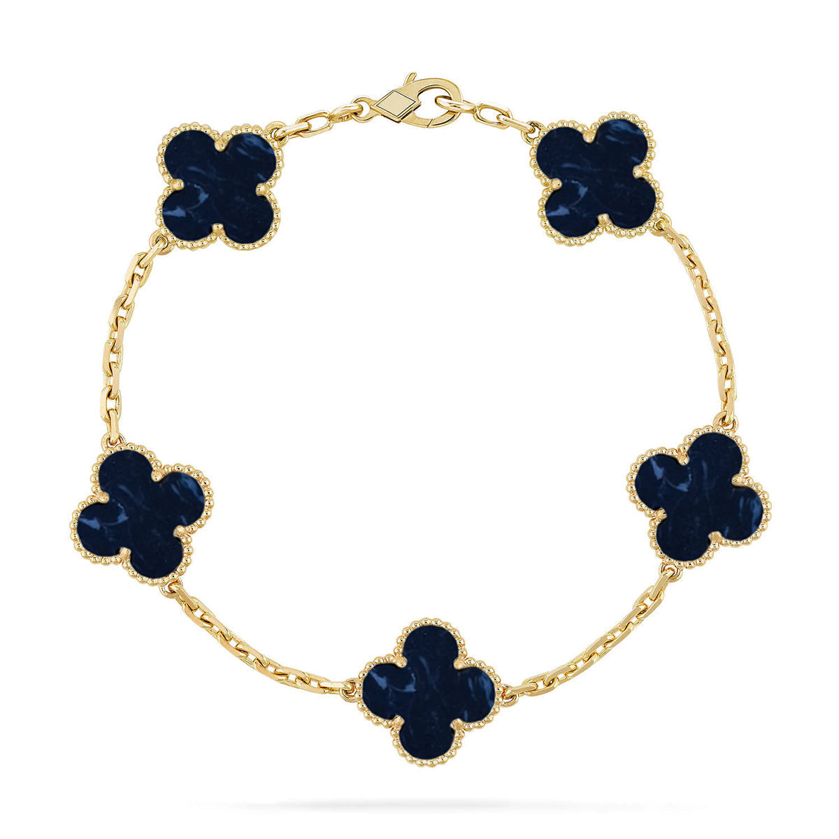 [Max Jewelry ]CLOVER 5 MOTIF PIETERSITE BRACELET COLLECTION