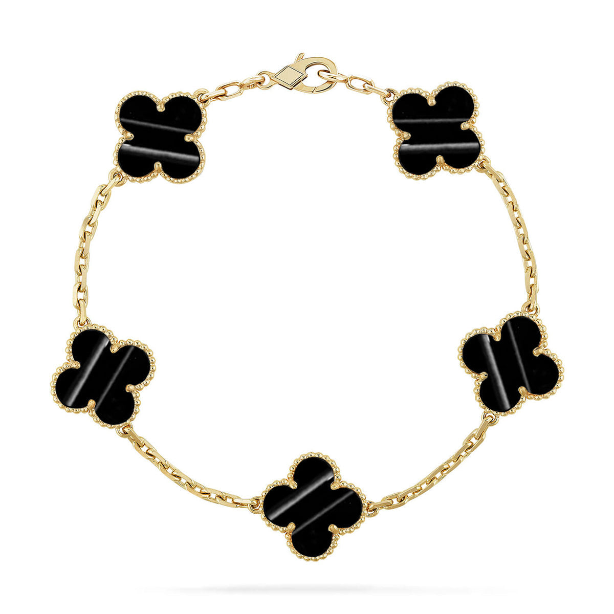[Max Jewelry ] CLOVER 5 MOTIF PULSAR STONE BRACELET COLLECTION