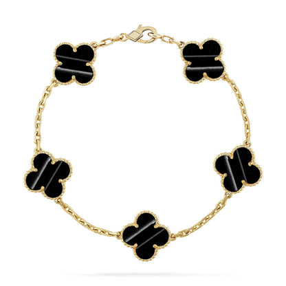 [Max Jewelry ] CLOVER 5 MOTIF PULSAR STONE BRACELET COLLECTION