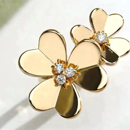 [Max Jewelry ]CLOVER COMOS GOLD DIAMOND RING