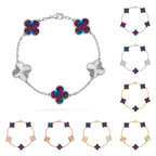 [Plus&Max]LUCKY CLOVER 5-MOTIF BRACELET - MULTI-GEM COLLECTION