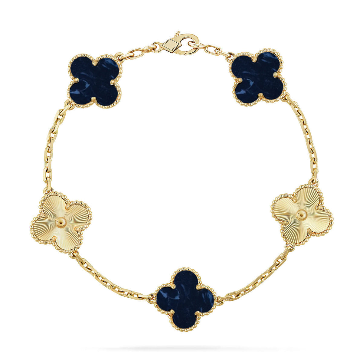 [Max Jewelry ]CLOVER 5 MOTIF PIETERSITE BRACELET COLLECTION