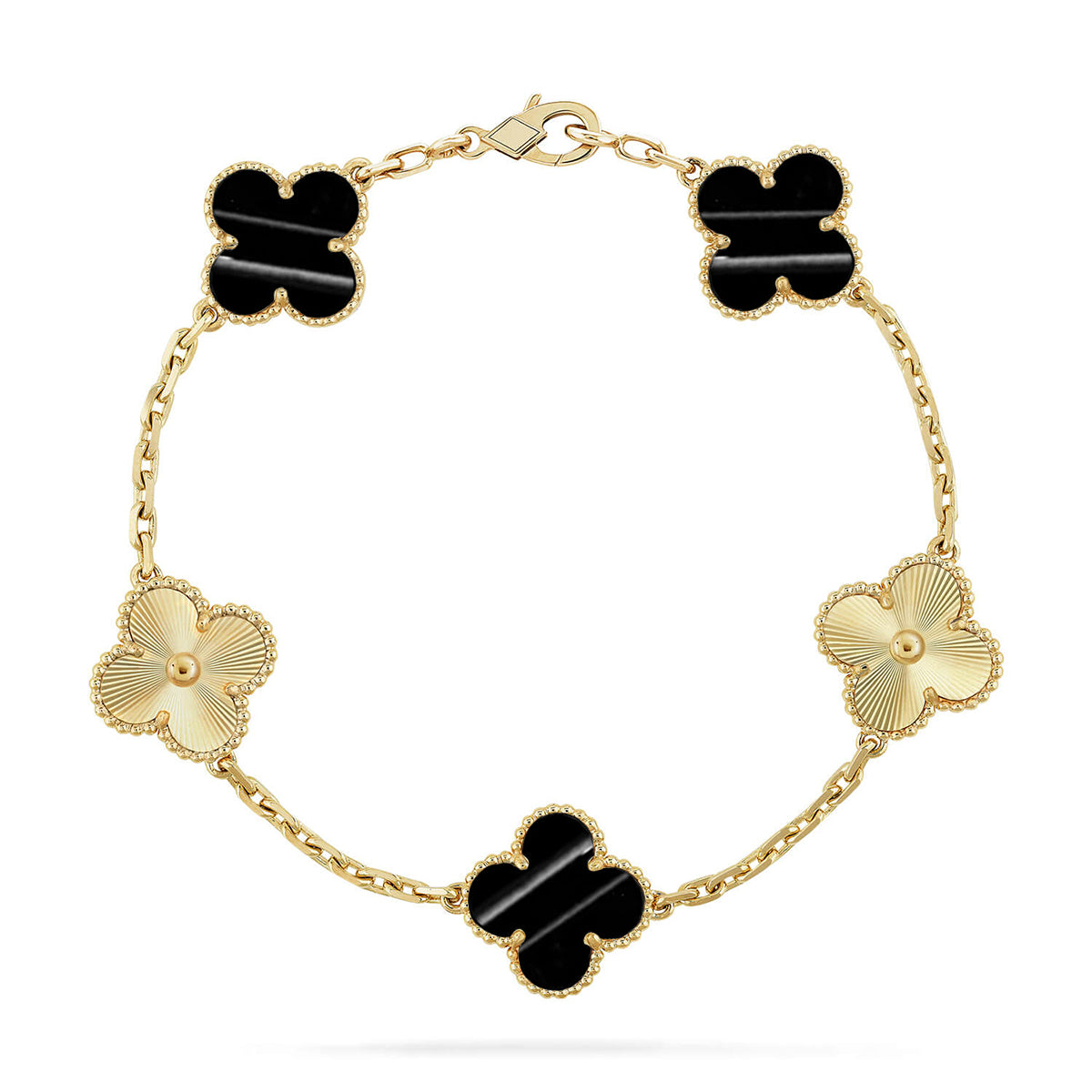 [Max Jewelry ] CLOVER 5 MOTIF PULSAR STONE BRACELET COLLECTION
