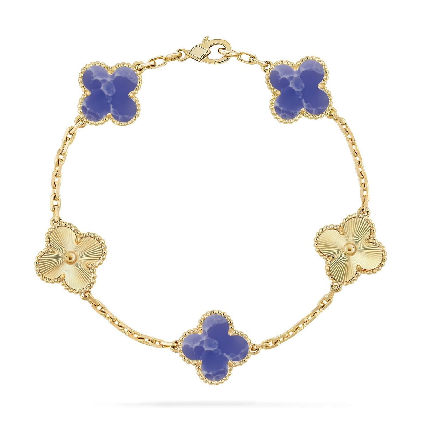 [Max Jewelry ]CLOVER 5 MOTIF BLUE VEINS BRACELET COLLECTION