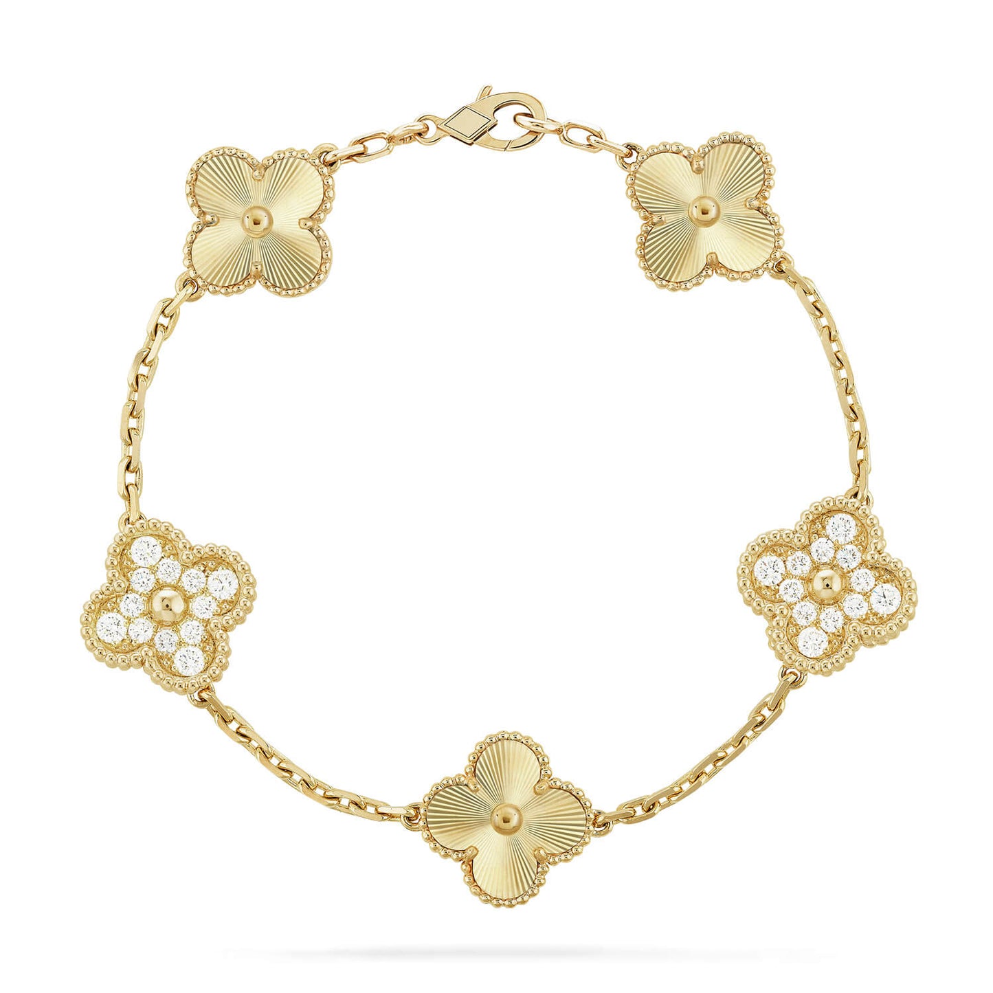 [Max Jewelry ] CLOVER 5 MOTIF LASER BRACELET COLLECTION