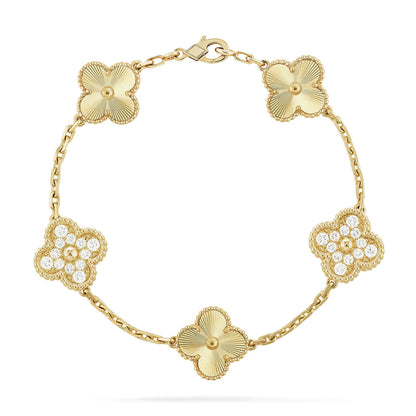 [Max Jewelry ] CLOVER 5 MOTIF LASER BRACELET COLLECTION