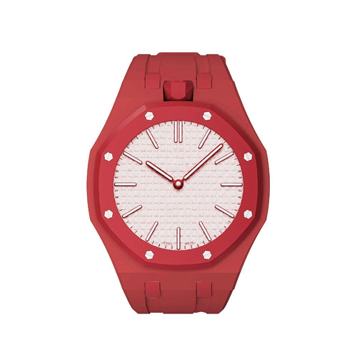 [Plus&Max]OAK POP EXCLUSIVE RED SILICONE STRAP