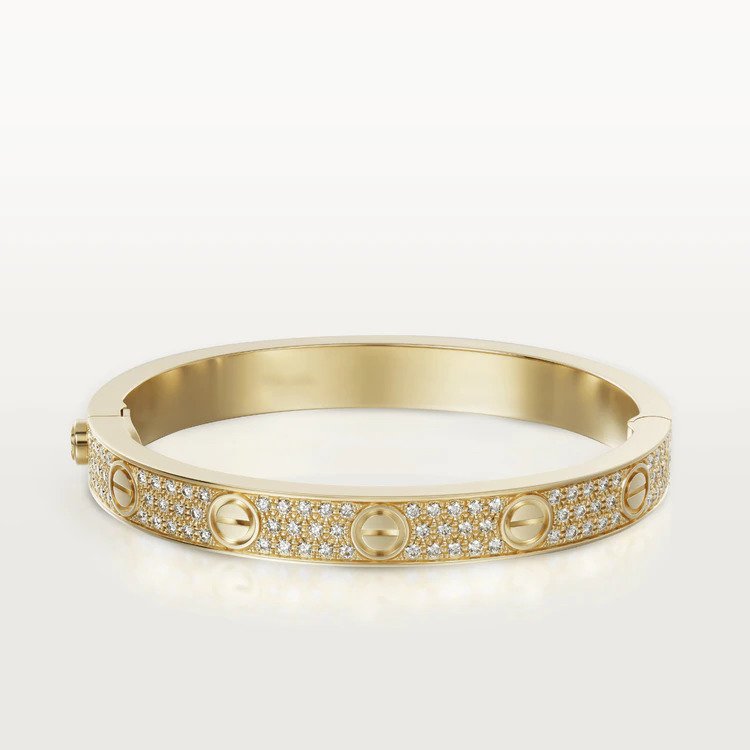 [Max Jewelry ]LOVE BRACELET 6.1MM DIAMOND-PAVED