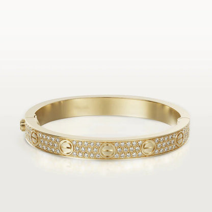 [Max Jewelry ]LOVE BRACELET 6.1MM DIAMOND-PAVED