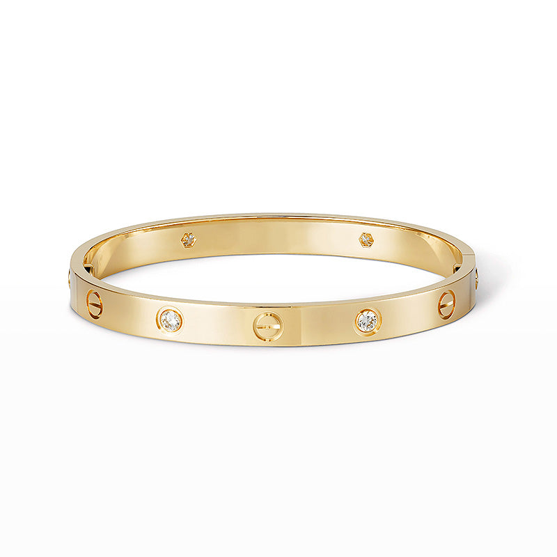 [Max Jewelry ]LOVE BRACELET 6.1MM 4 DIAMONDS