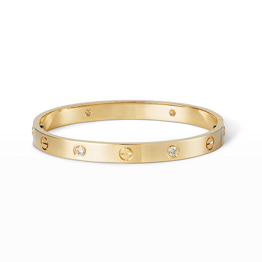 [Max Jewelry ]LOVE BRACELET 6.1MM 4 DIAMONDS