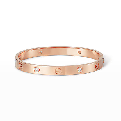 [Max Jewelry ]LOVE BRACELET 6.1MM 4 DIAMONDS