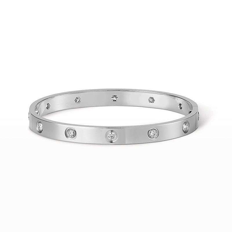 [Max Jewelry ]LOVE BRACELET 6.1MM 10 DIAMONDS
