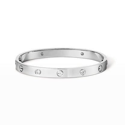 [Max Jewelry ]LOVE BRACELET 6.1MM 4 DIAMONDS